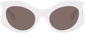 推荐White Hourglass Round Sunglasses商品