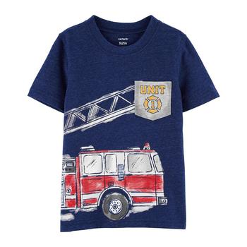 Carter's | Baby Boys Firetruck Jersey Tee商品图片,2.9折