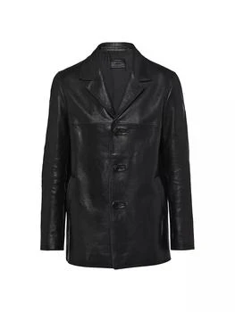 Prada | Leather Peacoat,商家Saks Fifth Avenue,价格¥57759