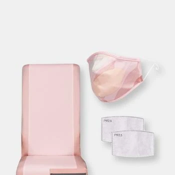 Eva Franco | Airplane Travel Set in Blush Seat Cover, Adult Mask & 2 Filters,商家Verishop,价格¥1117