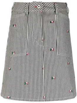 推荐KENZO - Striped Denim Skirt商品