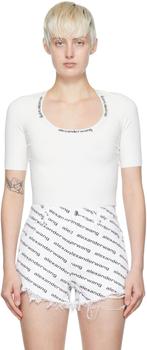 Alexander Wang | White Viscose T-Shirt商品图片,
