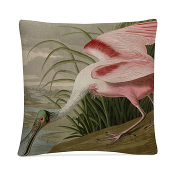 Baldwin, Baldwin | John James Audubon Roseate Spoonbill Decorative Pillow, 16" x 16"商品图片 5.9折