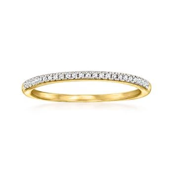 Ross-Simons | Ross-Simons Diamond-Accented Ring in 18kt Gold Over Sterling,商家Premium Outlets,价格¥731