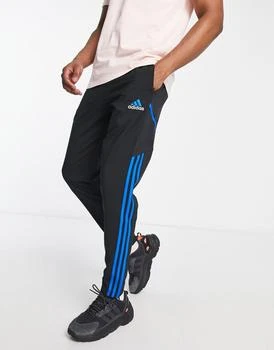 推荐adidas Football Manchester United joggers in black and pink商品