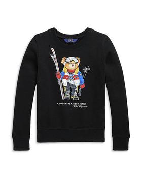 Ralph Lauren | Girls' Polo Bear Fleece Sweatshirt - Little Kid, Big Kid商品图片,独家减免邮费
