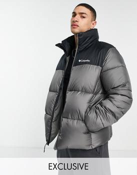 推荐Columbia Puffect jacket in grey/black Exclusive at ASOS商品