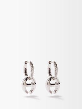 商品Hoorsenbuhs | Klaasp diamond & 18kt white gold earrings,商家MATCHESFASHION,价格¥30261图片