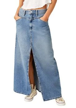 Free People | People We The Free Come As You Are Denim Maxi Skirt 