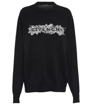 纪梵希女装, Givenchy | Logo印花羊绒毛衣商品图片 