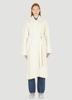 Acne Studios | Belted Coat in Cream商品图片,