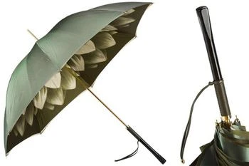 PASOTTI | Pasotti 葩莎帝 双层伞面墨绿色大丽花手柄直柄晴雨伞,商家Unineed,价格¥1901
