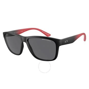 Armani Exchange | Polairzed Grey Square Men's Sunglasses AX4135SF 807881 59 4.7折, 满$200减$10, 满减