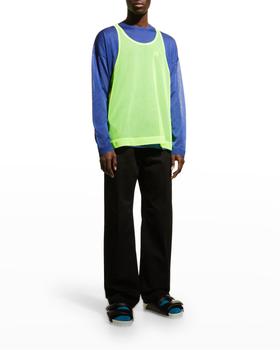 Loewe | Men's Layered Metallic & Neon Sweater商品图片,4.9折