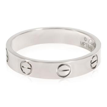 美国卡地亚戒指, [二手商品] Cartier | Pre-Owned Cartier LOVE Wedding Band in 18K White Gold商品图片 9.2折