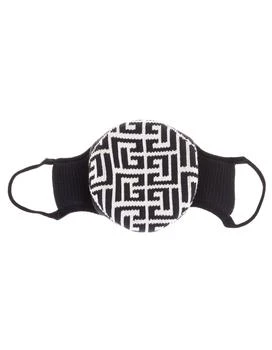 Balmain | Balmain Logo Intarsia Face Mask,商家Cettire,价格¥1255