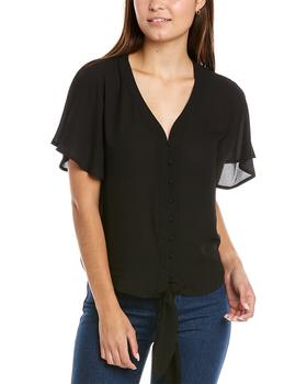 Vince Camuto Specialty Size, Vince Camuto | Vince Camuto Button-Front Blouse商品图片 4折
