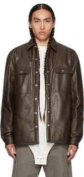 推荐Brown Padded Leather Jacket商品