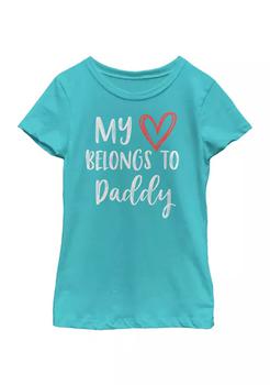 巴黎世家老爹鞋多少钱, FIFTH SUN | Girls 4-6x Heart Belongs to Daddy T-Shirt商品图片 