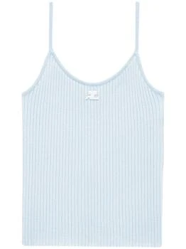 推荐COURRÈGES - Ac Logo Ribbed Knit Tank Top商品