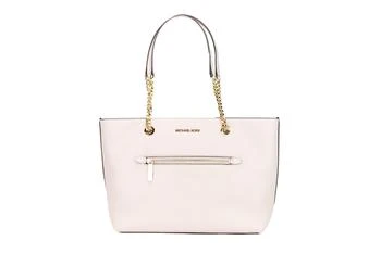 [二手商品] Michael Kors | Michael Kors Jet Set Medium Powder Blush Leather Front Zip Chain Tote Bag Women's Purse 5.3折