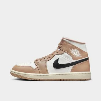 Jordan | Women's Air Jordan Retro 1 Mid Casual Shoes 满$100减$10, 满减