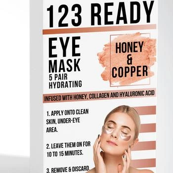 ZAQ | 123 Ready Honey & Copper Hydrating Gel Eye Patches 5pc 5 PAIR,商家Verishop,价格¥38