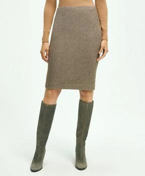 推荐Wool Blend Sequin Pencil Skirt商品