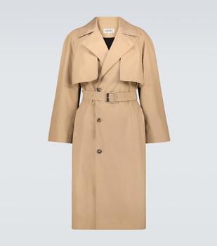 商品Loewe | Double flap cotton trench coat,商家MyTheresa,价格¥20195图片