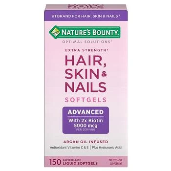 Nature's Bounty | Extra Strength Hair, Skin & Nails Softgels,商家Walgreens,价格¥163