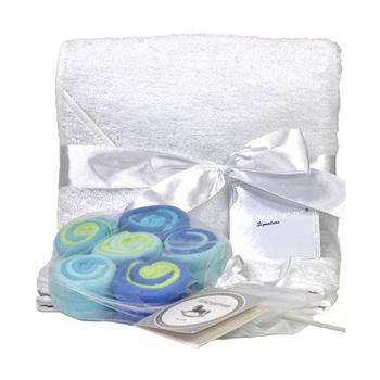 商品Baby Mode Signature | 3 Stories Trading Terry Cloth Hooded Baby Towel And 12 Washcloth Gift Set,商家Macy's,价格¥229图片