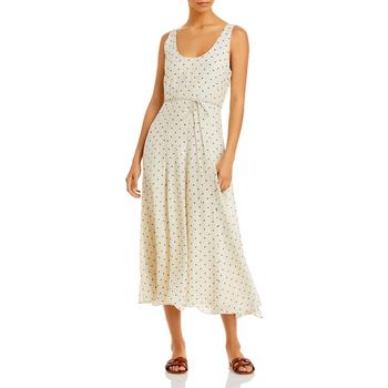 推荐Rebecca Taylor Womens Silk Polka Dot Maxi Dress商品