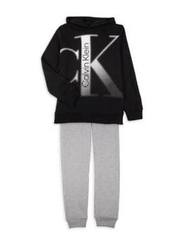 Calvin Klein | Boy’s 2-Piece Logo Hoodie & Pants Set 5.4折