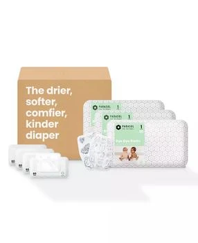 Parasol | Clear+Dry Natural Disposable Diapers - Gift Bundle - 3 Giant Diaper Packs and 4 Wipe Packs,商家Macy's,价格¥617