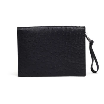 Bottega Veneta | Bottega Veneta Ostrich Leather Document Case Wristlet,商家stork,价格¥9277