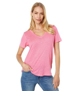 Vineyard Vines价格, Vineyard Vines | Linen V-Neck Tee商品图片 6.4折起