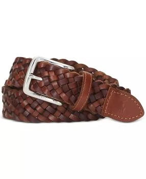 Ralph Lauren | Men's Braided Leather Belt,商家Macy's,价格¥530