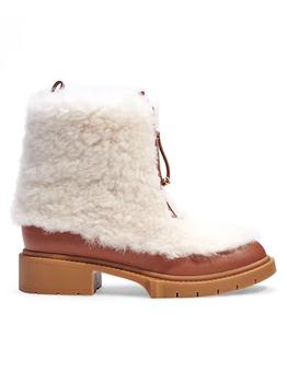 蔻驰女鞋, Coach | Leona Shearling Zip-Up Boots商品图片 3.7折