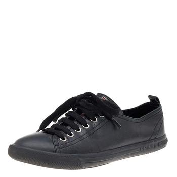 [二手商品] Prada | Prada Sport Black Leather Low Top Sneakers Size 36商品图片,3.7折