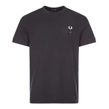 Fred Perry | Fred Perry T-Shirt Pocket - Black商品图片,7折