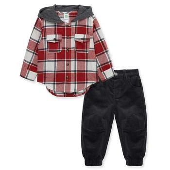 Little Me | Baby Boys Woven Hoodie and Pant Set 6.9折