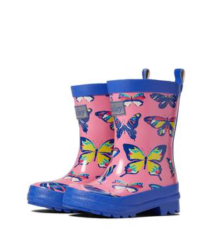 商品Hatley | Vibrant Butterflies Shiny Rain Boots (Toddler/Little Kid/Big Kid),商家Zappos,价格¥255图片