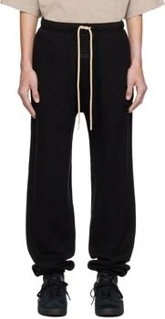 Essentials | Black Drawstring Sweatpants,商家Ssense US,价格¥720
