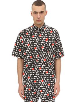 推荐Lvr Exclusive Heart Print Poplin Shirt商品