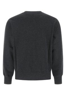 AMI | Melange black cotton sweatshirt商品图片,7折