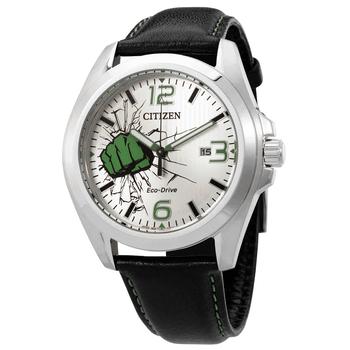 Citizen | Marvel Hulk Eco-Drive Silver Dial Mens Watch AW1431-24W商品图片,3.9折