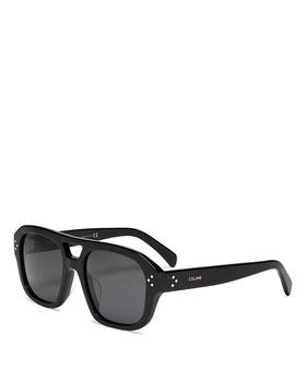 celine墨镜上海, Celine | Men's Brow Bar Aviator Sunglasses, 55mm商品图片 额外9折, 额外九折