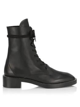 Stuart Weitzman | Sondra Studded Leather Combat Boots商品图片,4.3折