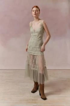 Kimchi Blue Kimchi Blue Micah Embroidered Floral Midi Dress