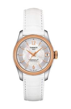 Tissot | Ballade Powermatic 80 COSC Croc Embossed Leather Strap Watch, 32mm商品图片,4.8折